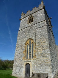 The tower of St Mary, Moorlinch.