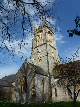 The church of St Michael in Othery, Somerset.