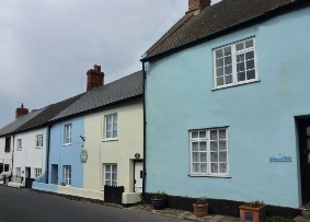 Brightly coloured houses in Watchet.