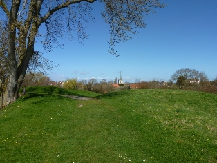 A view of the land around Stogursey Castle. 