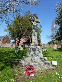 The war memorial at Creech St Michael.