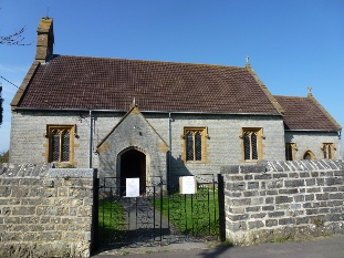 The little church in Edington, dedicated to St George. 