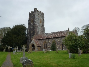 All Saints Church in the village of Chipstable.