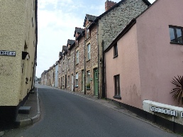 A street in Watchet village.